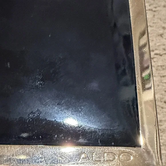 Aldo Black Clutch with Gold Trim - Picture 4 of 6